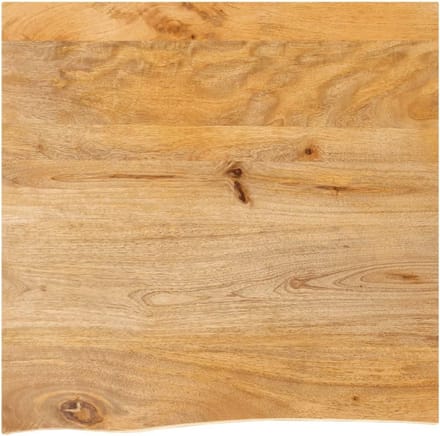 Massief Houten Tafelblad met Natuurlijke Rand 60x60 cm