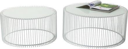 Kare Salontafel Wire White