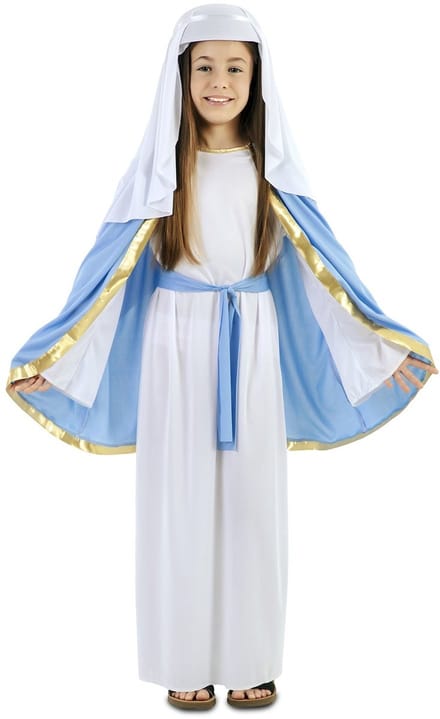 Kinderkostuum Heilige Maria - Maat 7-9 jaar