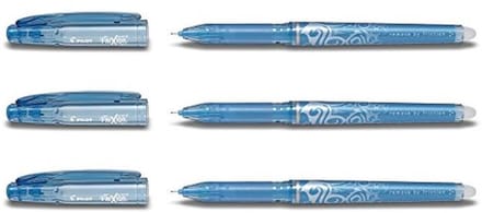 Lichtblauwe rollerball pen met tussenliggende inktverwijdering, 0,5mm