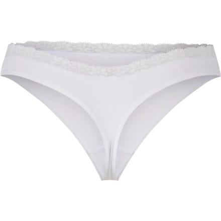 Urban Classics - Basic Cotton Tanga Lace 5Pack String - S - Wit