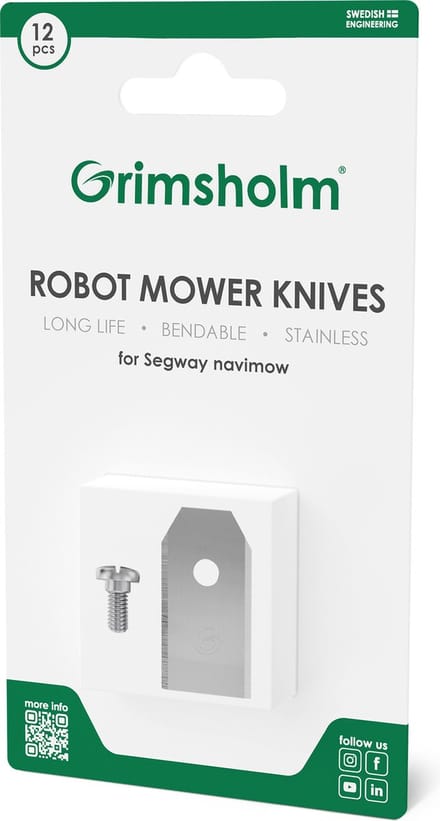 Grimsholm - Robotmaaiermes - 12 stuks - voor Segway Navimow