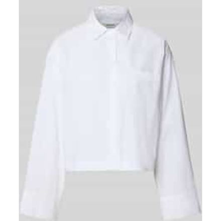 oversized overhemdblouse van puur biologisch katoen model 'Astha'