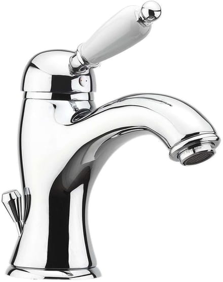 Sapho Kirké - White wastafelkraan, chroom KI02BC