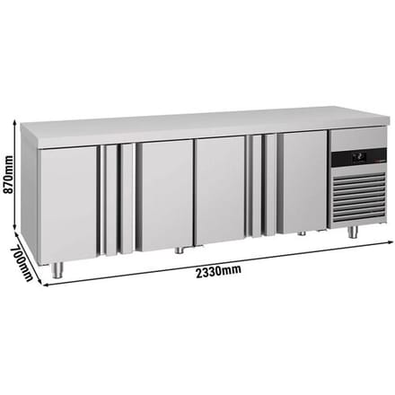 GGM Gastro Kühltisch PREMIUM - 2330x700mm - mit 4 Türen