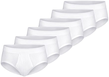 Schiesser Heren slip / onderbroek 6 pack Cotton Essentials Authentic