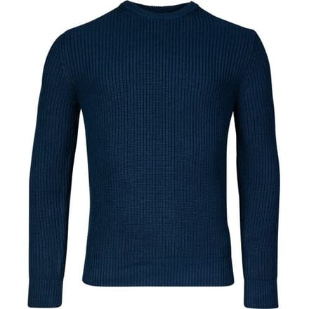 Baileys Trui Uni Structure Crew Neck Dark Blue / male