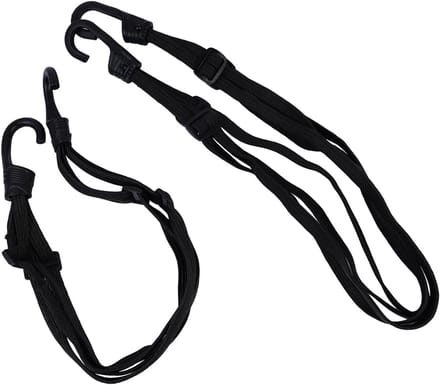Elastische spanner - Spanband met haak - Bagage vastzetten - Verstelbaar ontwerp - 60-90 cm - Zwart