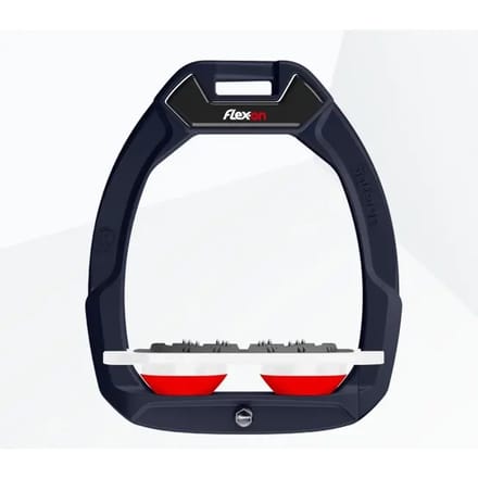 Veiligheidsbokken paardrijden Plat Ultra Grip Marine/Wit/Rood Flex-On Safe-On