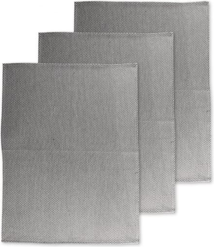 Keukenhanddoek DOBBY - SET/9 - 51x72 cm, zwart
