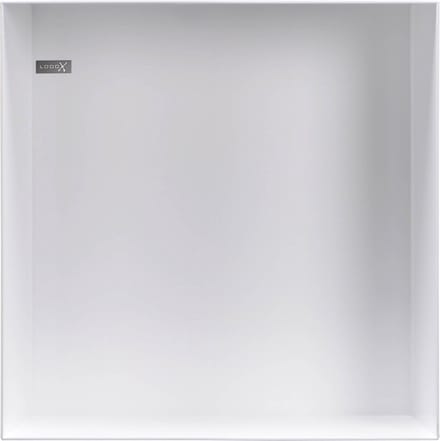 Looox Colour BoX inbouwnis - 30x30x10cm - RVS Wit mat