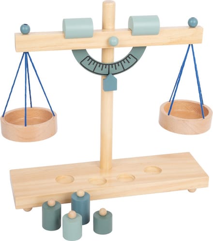 Small Foot - Houten Weegschaal met Gewichten, 5dlg.