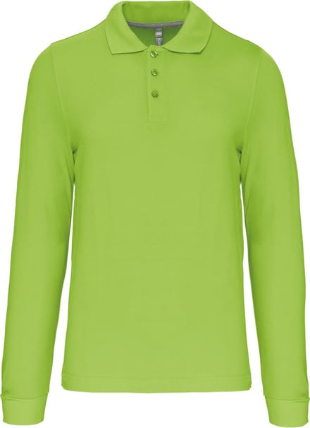 Kariban Polo lange mouwen K243 - Lime - M