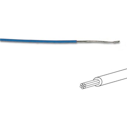 Montagedraad -  Ø 1.4 Mm - 0.2 Mm² - Meeraderig - Blauw