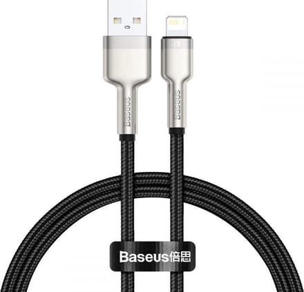 Baseus Usb-Kabel Voor Lightning Cafule 2.4A Voor Iphone X 11 12 13 14 0,25M