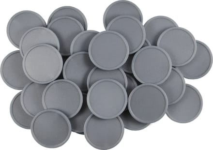 Blanco consumptiemunten / drankmunten Ø29mm - Zilver - 1.000 stuks