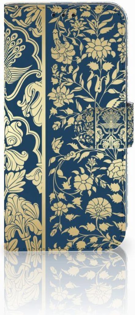 Book Case voor Honor 10 Lite Hoesje Beige Flowers