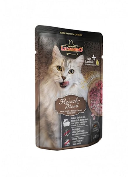 Leonardo - Vlees Menu - Natvoer - Adult Kat - 16 x 85 g