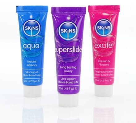 Skins - Sampler Pack - Glijmiddel op Waterbasis - Vital - 3 x 12 ml