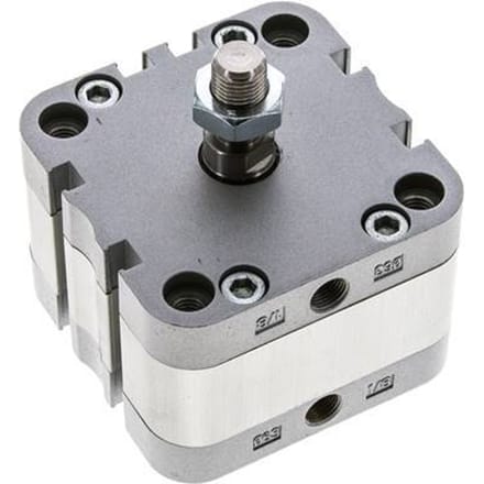 ISO 21287 Compacte Dubbelwerkende Cilinder 63-5mm - Magnetisch - Mannelijke Stang