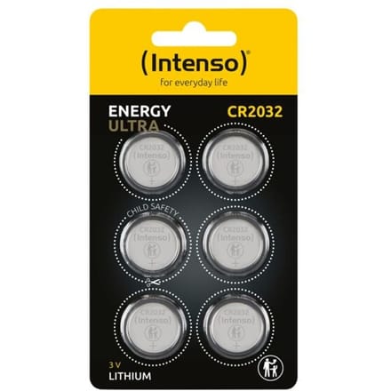 (Intenso) Energy Ultra knoopcel batterij CR2032 - 6 stuks (7502436)