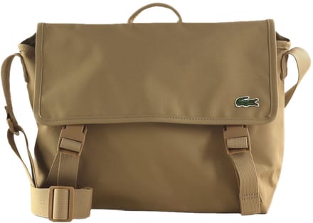 LACOSTE schoudertas tabletzak Messenger Bag Tan beige