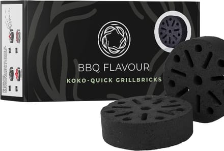BBQ Flavour Houtskool - Quick Koko - Grillbricks - Kokos - Coconut - 4 Stuks - Binnen 5 Minuten Klaar - Shichirin