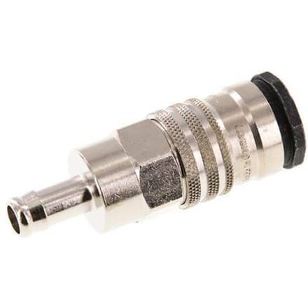 Staal/Messing DN 10 Luchtkoppeling Snelkoppeling 10 mm Slangpilaar