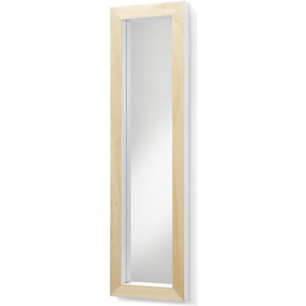 LaForma Drop Spiegel 98x28cm - Frame Blank Hout - Wit