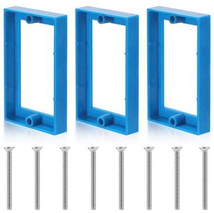 3x Elektrische Stopcontactverlengers - 1,3 cm Stopcontactdoosverlengers