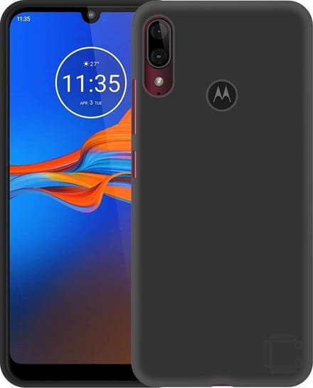 Soft TPU hoesje zwart Silicone Case Geschikt voor: Motorola Moto E6 Plus