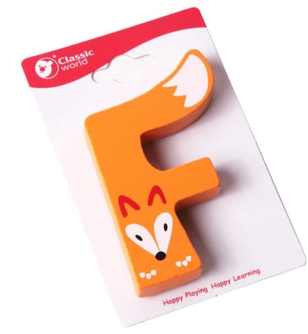 Klassieke wereld houten letter F - UNI