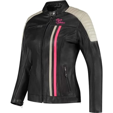 Leren motorjack voor vrouwen Rusty Stitches Jack Alice