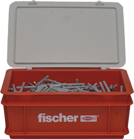 Fischer Nagelschroevenset met pluggen 300 st N6x80