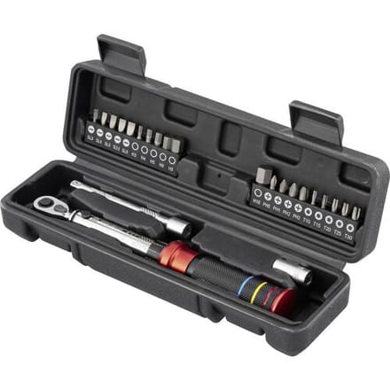 TOOLCRAFT 23 stk. TO-10332102 Momentsleutelset 1/4 (6,3 mm) 3 - 25 Nm