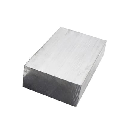 Aluminium Blokplaat - Metaal Vierkant - Constructie Materiaal - Hoge Corrosieweerstand - 500 mm Lengte - Ongekleurd