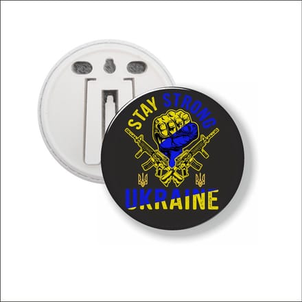 Button Met Clip - Stay Strong Ukraine - Oekraine