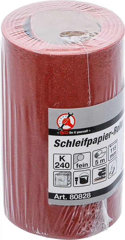 BGS Rol schuurpapier - 115 mm x 5 m - korrel 240