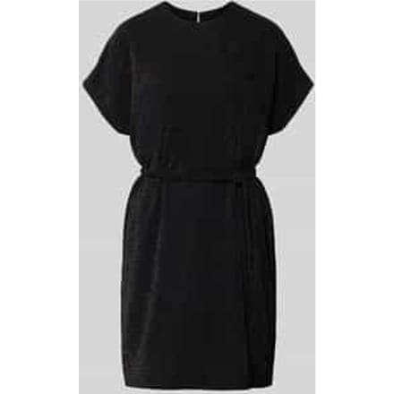 Oversized jurk met strikceintuur, model 'SANDRA'