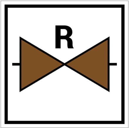 Rioolafsluiter bord | gecoat dibond materiaal | 15 x 15 cm