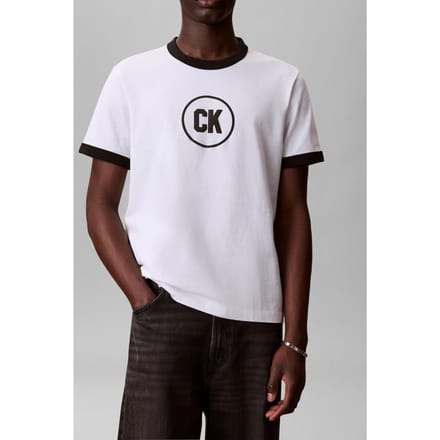 Calvin Klein 20s March Graphic Tee Bright White Taglia: XL | Magliette basic Outlet | Uomo | Bianco