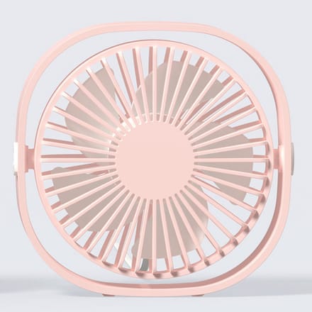 USB Tafelventilator - USB Ventilator - Mini Ventilator - Compact - 3 Windstanden - Roze