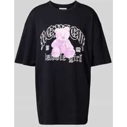 Oversized T-shirt met labelprint