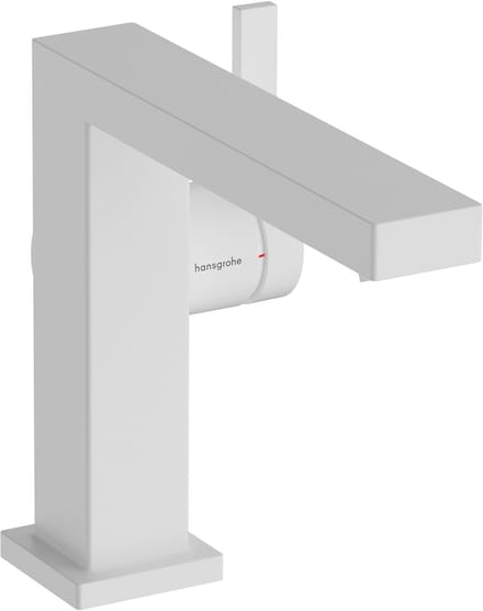 hansgrohe Tecturis E ééngreeps wastafelkraan 110 Fine CoolStart zonder waste mat wit