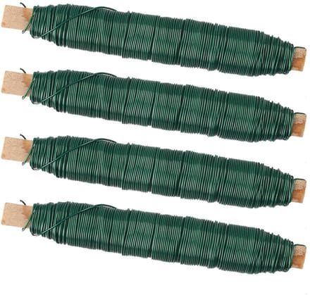 4 Rollen Groen Bloemen Binddraad - Flexibel Voor Bloemschikken en Knutselen