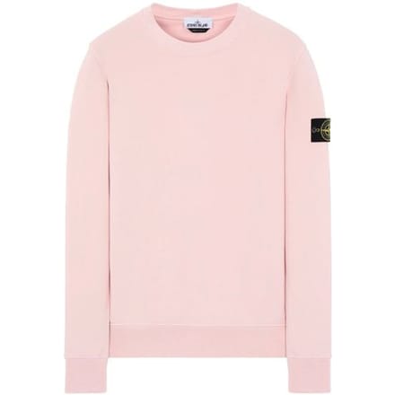 Stone Island Basic Ronde Hals Lichtroze Heren Tops 741563051-V0082 L white