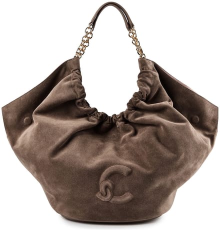 Coccinelle Smash Suede Bim - Schoudertas 35 cm (warm taupe)