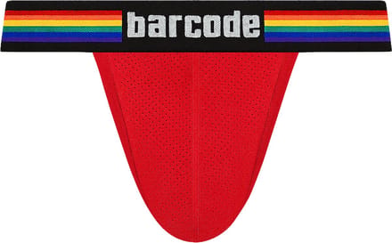 Barcode Berlin Pride Jockstrap Red - MAAT L - Heren Ondergoed - Jockstrap voor Man - Mannen Jock