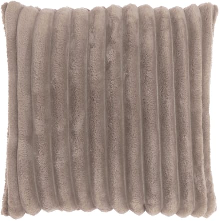 Unique Living Sierkussen Lex - Polyester - Taupe - 50x50 cm - Brede Rib