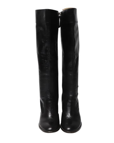 Marc Jacobs ‘Marc houdt van de laars’ Overknee laarzen in Zwart Leer